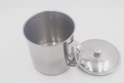 China Tazas de acero inoxidables portátiles del viaje de la leche los 7cm del agua del té con la manija en venta