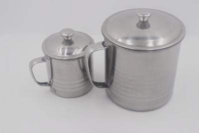 China 0.083cbm 6pcs 14cm Stainless Steel Mug With Dust Cover for sale