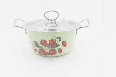 China 8cm Stainless Steel Cookware Sets SS Stock Pot With Cover for sale