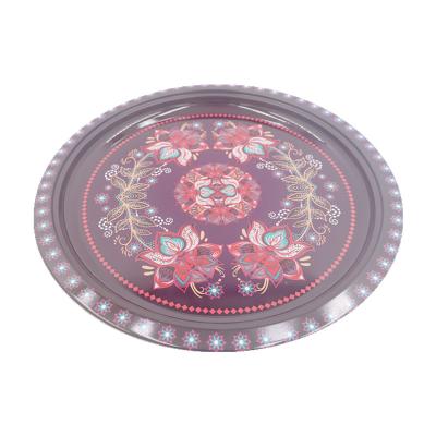 China 0.063cbm Chromatic Food Serving Plate Stainless Steel Dinner Food Dishes for sale