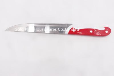 China 1.1mm  Cooking knife with plastic handle stainless steel professional custom red chinese chef knife for sale