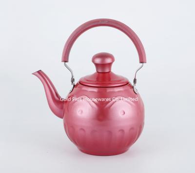 China 1L,1.5L,2L Best selling pink color whistling kettle with filter stainless steel new design tea coffee pot with infuser for sale