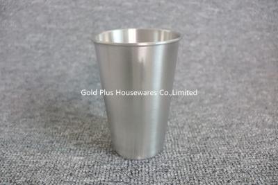 China Festival Gift Stainless Steel Milk Cup Elegant Silver Color 500ml for sale