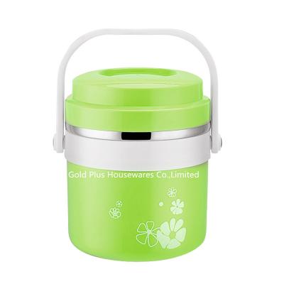 China Sustainable food Jar with PP handle kids stainless steel vacuum lunch thermos 1.5L insulated lunch container for sale