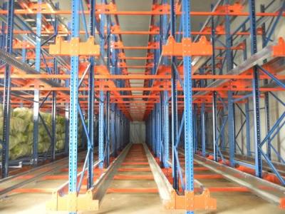 China Ral Color Shuttle Racking Corrosion Protection Pallet Runner System for sale