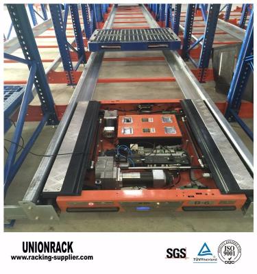 China Load 2000KG Shuttle Radio Racking Q235 Steel Warehouse Shuttle System for sale