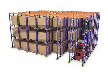 China 4500KG Cold Rolled Pallet Runner System Radio Shuttle Pallet Racking for sale