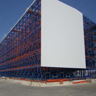 China ASRS Rack Clad Warehouse Automatische opslag van riet en shuttle oplossing Te koop