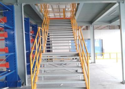 Cina Piattaforma di mezzanine gialla blu con scaffalatura a palette personalizzata in vendita