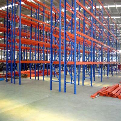 China 90 Upright Pallet Racking System 800kgs Heavy Duty Warehouse Racking for sale