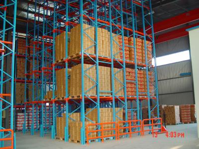 China 5 lagen industriële palletrekken Blauw 500 kg pakhuis palletrekken systeem Te koop