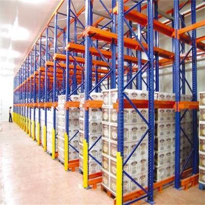 China OEM Cold Storage Drive In Rack Cold Rolled Steel Pallet Rack Shelving for sale