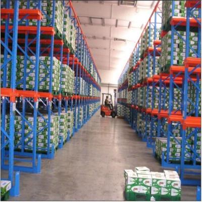 China Forklift Operation Drive In Pallet Rack Drive In Storage Racking System for sale