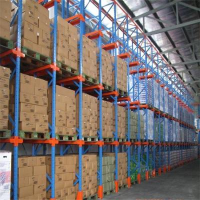 China RAL Colour Drive através de racks Q235 Steel Warehouse Pallet Racks à venda