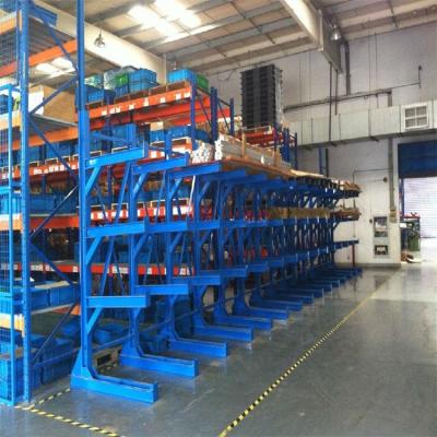 China Powder Coated Mobile Cantilever Racking Roll Formed Cantilever Shelving for sale