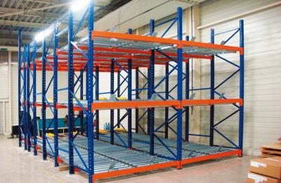 China High Density Gravity Flow Racks Adjustable Gravity Pallet Racking for sale