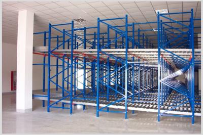 China Smart Gravity Flow Racks Heavy Duty Gravity Roller Racking System for sale