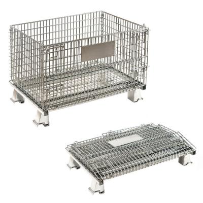 China Stackable Mesh Storage Cage Galvanized Wire Mesh Security Cage for sale