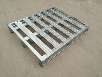 China 1200x1000 Stackable Steel Pallets 2 Entry Metal Stacking Pallets for sale