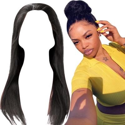 China 100% Original Brazilian Hair Straight 360 Indian Original Hair Lace Front Wigs Best Selling Hair Front Lace Wig Long 10-30Inch for sale