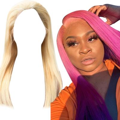 China 100% Inch 613 Lace Front Wig 100% Virgin Human Indian Straight Human Hair Swiss Lace Wig 10-30 Inch Original Blonde Brazilian Lace Front Wig for sale