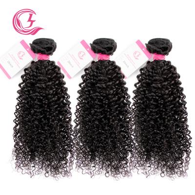 China Unprocessed Jerry Curly Hair Bundle Natural Black Raw Color 100g With Brazilian Brown Double Hair Weft 1 Weave for sale