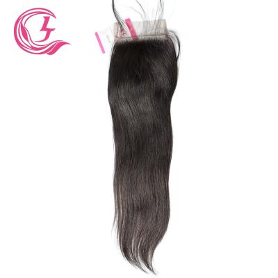 China Can be complexion & ironed & & 4X4 Closure Natural Black Color 130 Density Bleached Raw Hair Straight For Medium High Market Braiding Hair for sale