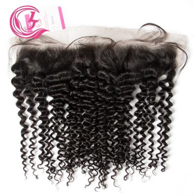 China Can be complexion & ironed & & Jerry Curly 13X4 Frontal Natural Black Color 130 Density Bleached Raw Hair For Medium High Market Brazilian Hair Unprocessed for sale