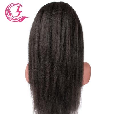 China Original CLJhair 100% Virgin Human Hair Lace Front Wig Brazilian Yaki 130% Yaki 130% Human Hair Straight Middle Brown HD Lace Up Burmese Hair for sale