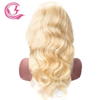 China Original CLJhair Brazilian Virgin Hair Lace Front Wig #613 Body Wave 100% Transperant 130% Lace Front Finest Quality for sale