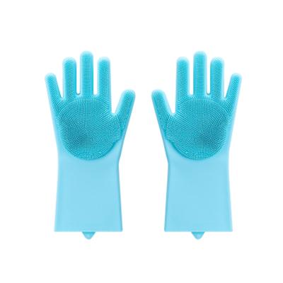 China Viable Pet Grooming Glove Silicone Deshedding Brush Pet Grooming Clean Five Finger Hair Remover Shower Wash Glove for sale