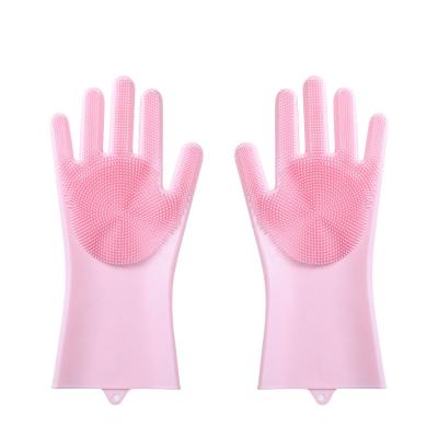 China Viable Dog Pet Grooming Glove Silicone Bath Shower Wash Sweep Cat Hair Remover Pet Grooming Glove Silicon Magic Dishwashing Gloves for sale