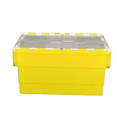 China Cheap solid box new product turnover box with lid injection logistics crate stackable turnover boxes for sale