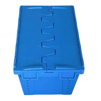 China Solid Cheapest Modern Stackable Logistics Box Injection Wholesale Box Stackable Case With Lid for sale