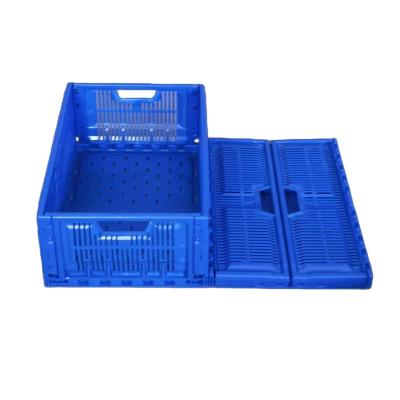 China Premier Service Shopping Cart Transport Container Collapsible Collapsible Crate Plastic Collapsible Basket Box for sale