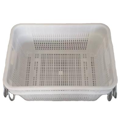 China Mesh Vented Cheaper Uniquely Designed Industrial Stackable Wholesale With Metal Handles for sale