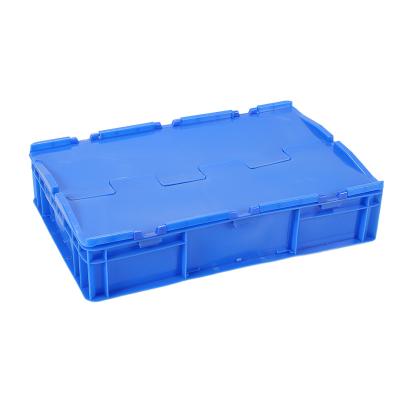 China Eu Logistics Nesting Tote Boxes High Quality Stackable Tied Lid Plastic Container 330*330*285 mm for sale