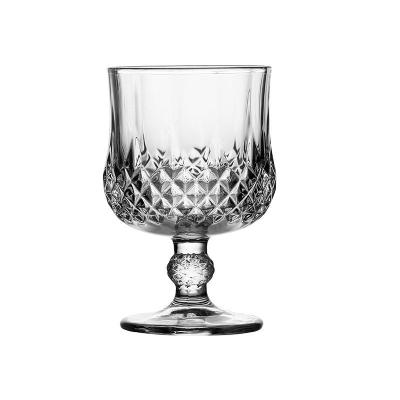 China European Style Retro Short Leg CREATIVE Crystal Cocktail Glass Wine Glass for sale