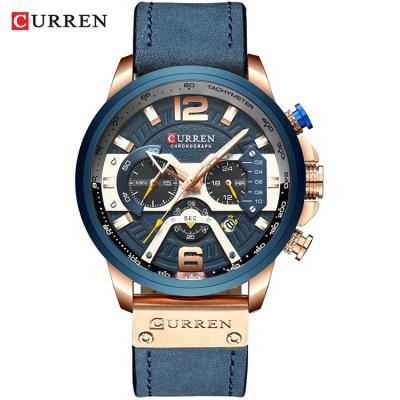 China CURREN 8329 Men's Brand Sports Watches Chronograph Watches Waterproof Military Casual Quartz Clock Wristwatch Relogio Masculino Masculino for sale