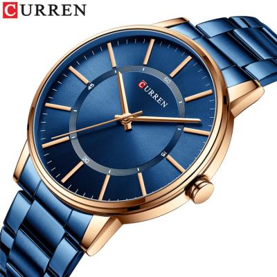 China Luxury CURREN 8385 Simple Thin Quartz Watches For Men Business Classic Stainless Steel Bands Men Watch Luxury 2021 Clock for sale