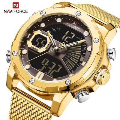 China Automatic Date NAVIFORCE Men Watch Stainless Steel Male Military Top Brand Luxury Quartz Digital Clock Fashion Man Wrist Watch 9172 for sale