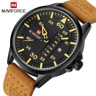 China Popular Sport Watch NAVIFORCE 9074 Men Watch Watches Men Luxury Brand Designer Waterproof Clock Military Leather Sports Week Week for sale