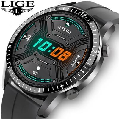 China LIGE Wifi Phone Smart Watch Men Waterproof Sports Fitness Watch Health Tracker Time Display 2020 Smartwatch Woman New for sale