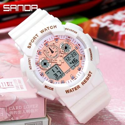 China 2021 SANDA Digital Alarm Watch Men's Sport Watches For Men Waterproof Clock Wrist Watch Outdoor Male Relogio Digital Masculino for sale