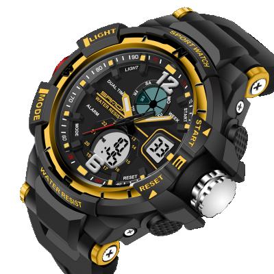 China New Brand Alarm Sanda 289 1 Fashion Watch Couple Style Waterproof Sports Military Watches Shock Luxury Analog-Digital for sale