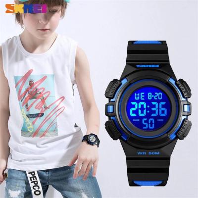 China SKMEI 1559 Waterproof Sports Children Watches Waterproof Display Kids Wrist Watch Boy Clock Leather Colorful Infantil for sale