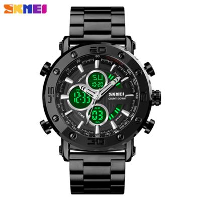 China Fashion Top Brand SKMEI Digital Alarm Watch Men's Business Watches 1636 Led Light Clock 30M Waterproof Bracelet for sale