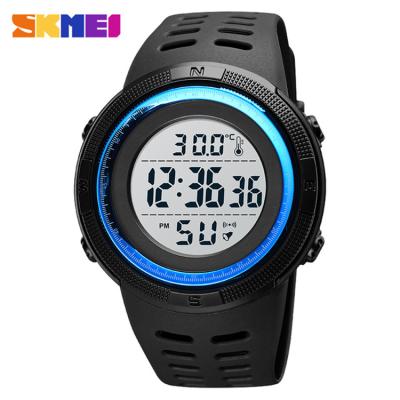 China Reloj 1681 Alarm Body Temperature Men's Watch SKMEI Long LED Battery Life 5Bar Electronic Waterproof Healthy Male Sports Watch for sale