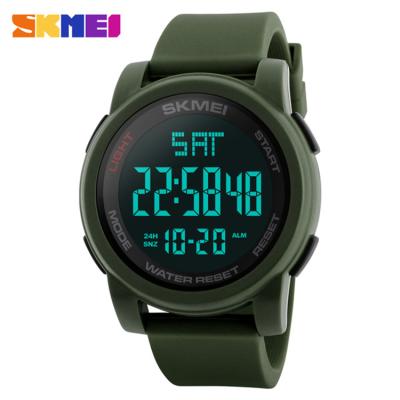 China SKMEI 1257 Alarm Brand Luxury Mens Watches Swim 50m LED Digital Sport Watch Men Fashion Clock Casual Men for sale