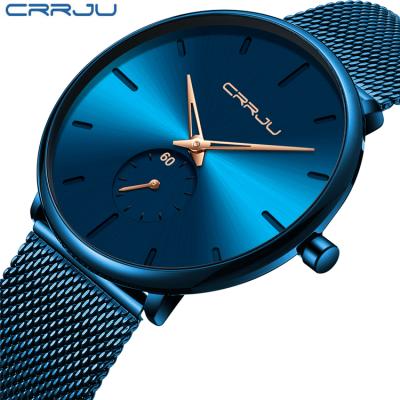 China New CRRJU 2020 Hot Selling Luxury Chronograph Top Brand Watches Men Stainless Steel Wristwatches for sale